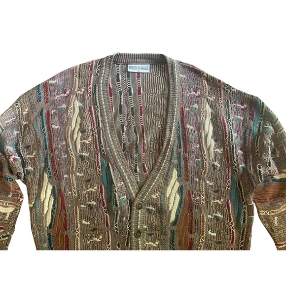 Vintage Carlo Alberto Sweater Mens XL Coogi Knit 90s Australia Pullover Jumper - Picture 2 of 13